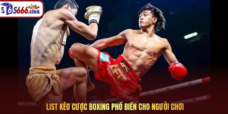 List kèo cược boxing phổ biến cho người chơi